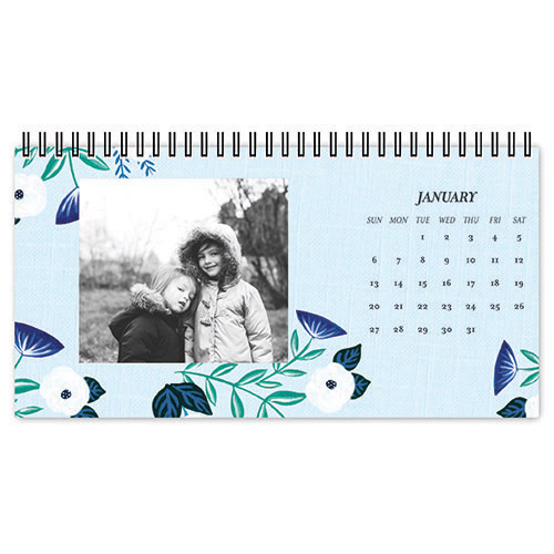 shutterfly calendar 2023 Whimsical Florals Desk Calendar Shutterfly