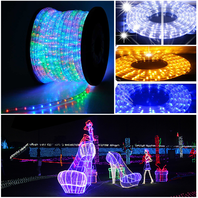 10M/20M/50M Multi Color Changing LED Rope Lights Outdoor Christmas Tree