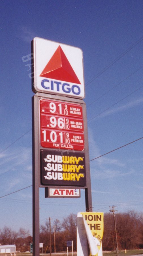 Gas Prices 1998 Citgo , Western Illinois 91 cents ! Flickr