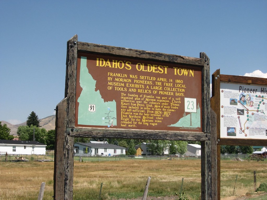 Idaho's Oldest Town, Idaho Historical Marker 23, Franklin,… Flickr