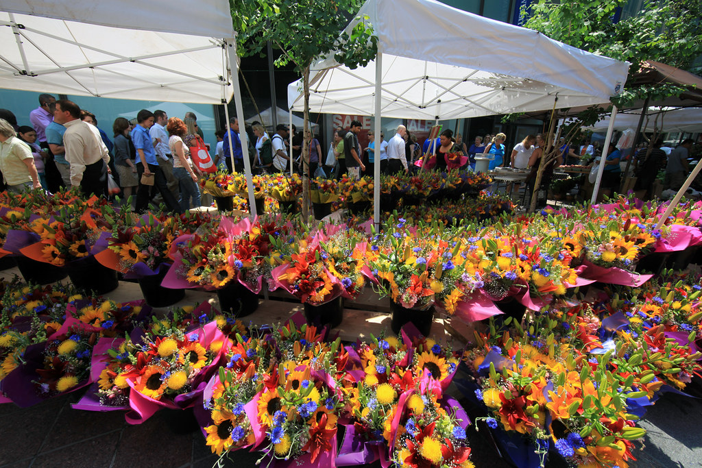 Minneapolis farmers market on Nicollet mall flower shop Flickr