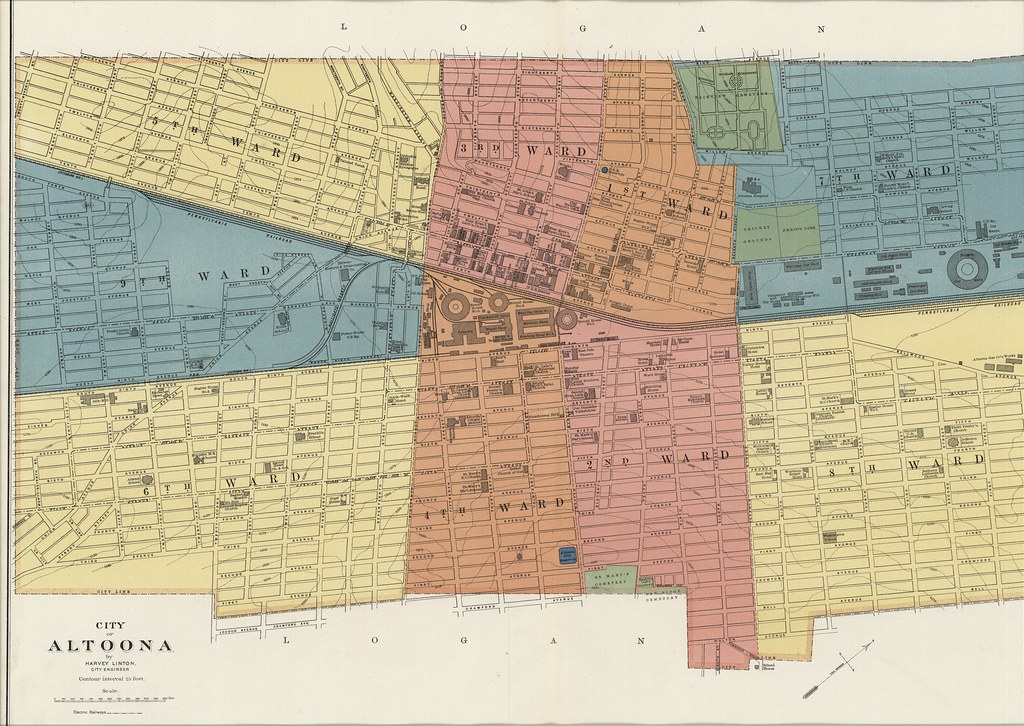 Map of the City of Altoona, Pennsylvania 1900 This image… Flickr