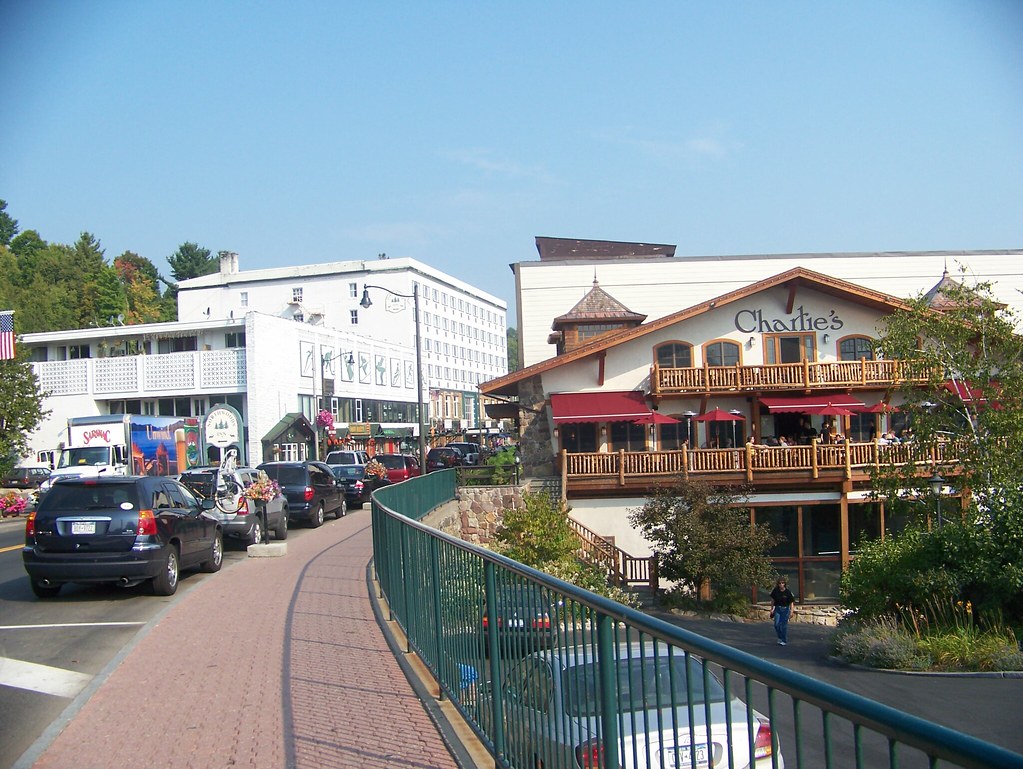 Downtown Lake Placid An afternoon scene in Lake Placid, NY… Flickr