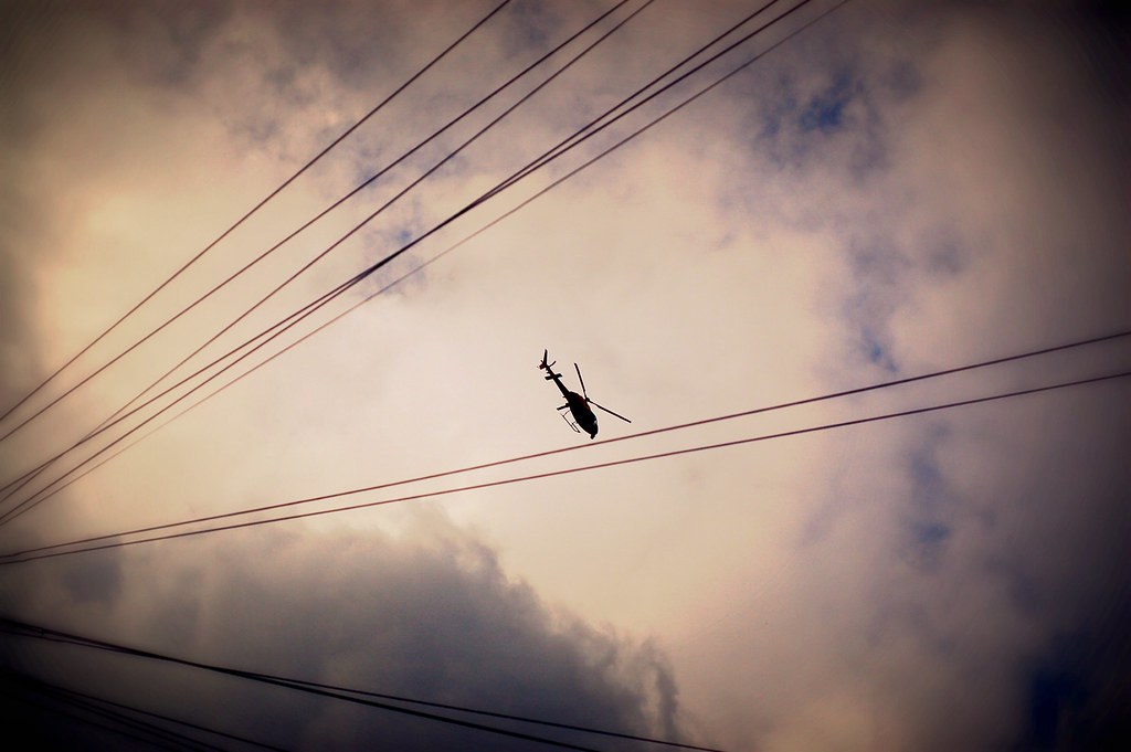 Eye in the sky Arnie! Pie in the sky! Watch out 4th street… Flickr