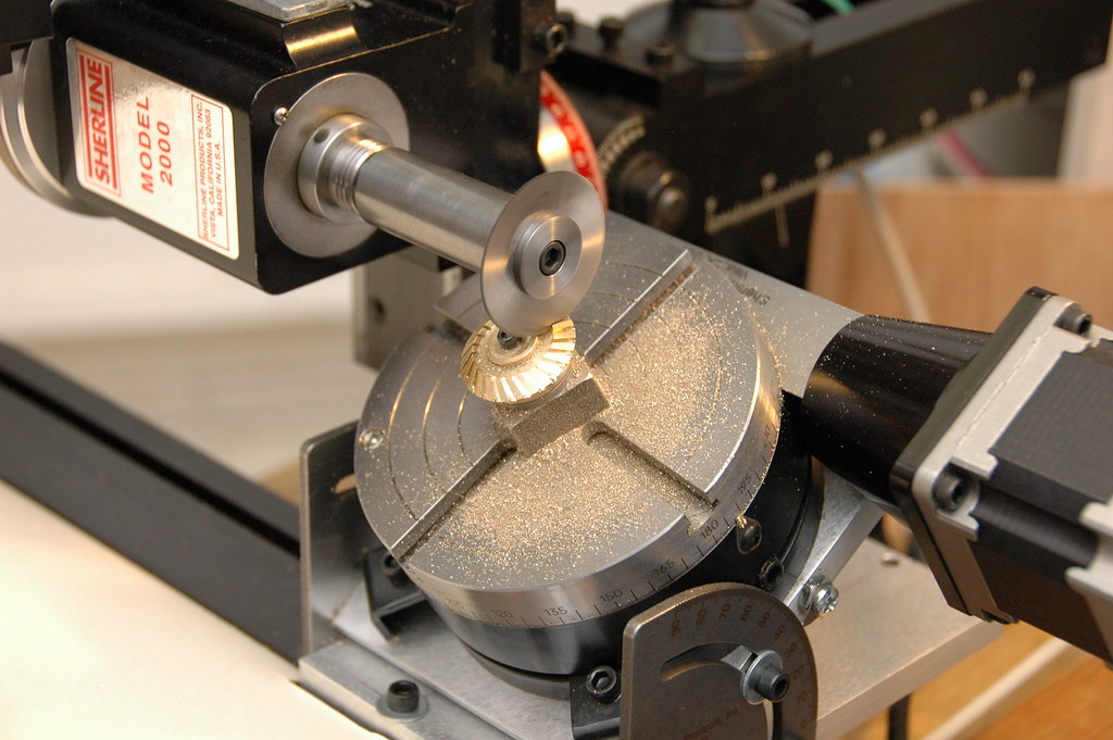 Sherline gear cutting There are two preliminary passes wit… Flickr