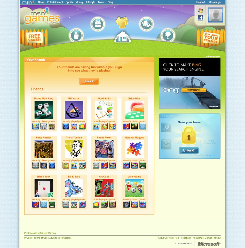 MSN Games Preview Friends Flickr