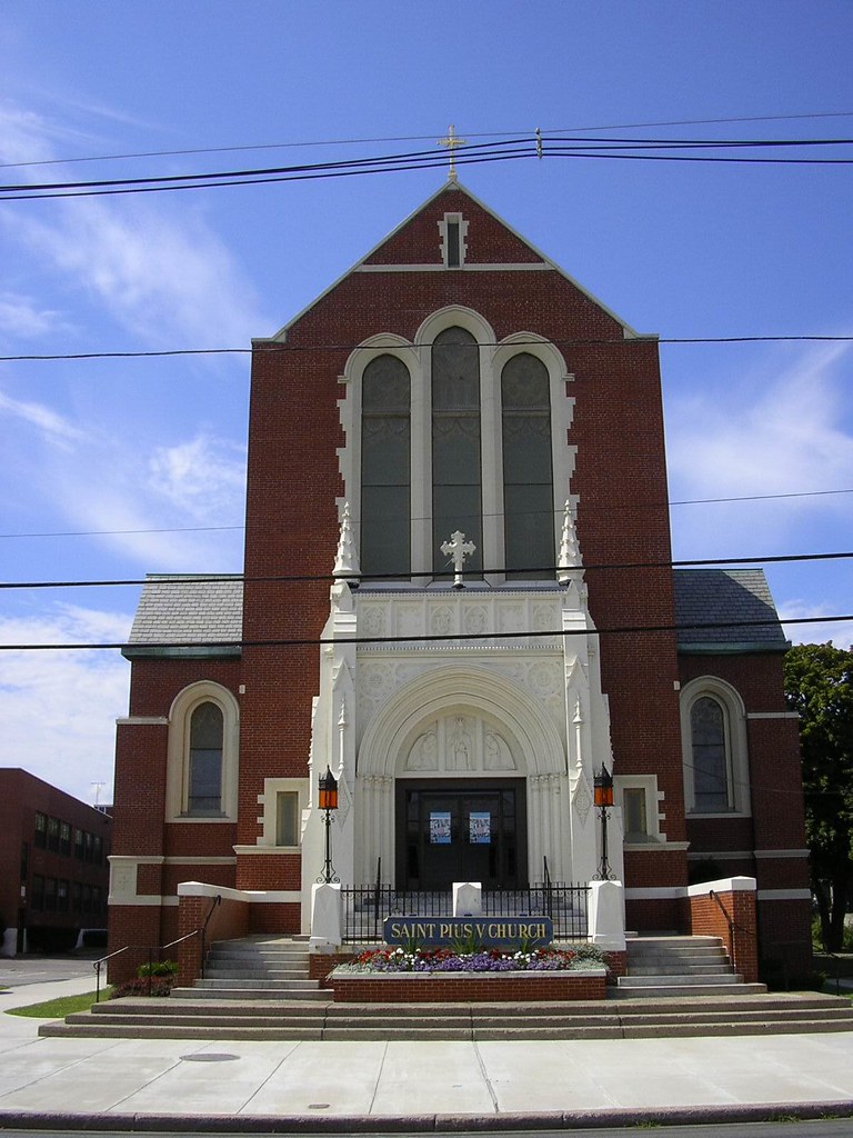 Saint Pius V Church Lynn, Massachusetts. I hate the wires … Flickr