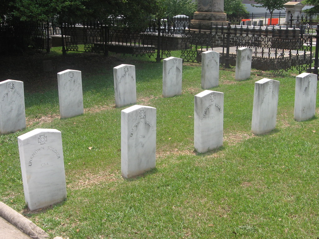Unknown Confederate Soldier Grave Markers, Springwood Ceme… Flickr