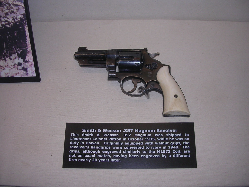 Patton's .357 revolver Patton's infamous ivoryhandled rev… Flickr