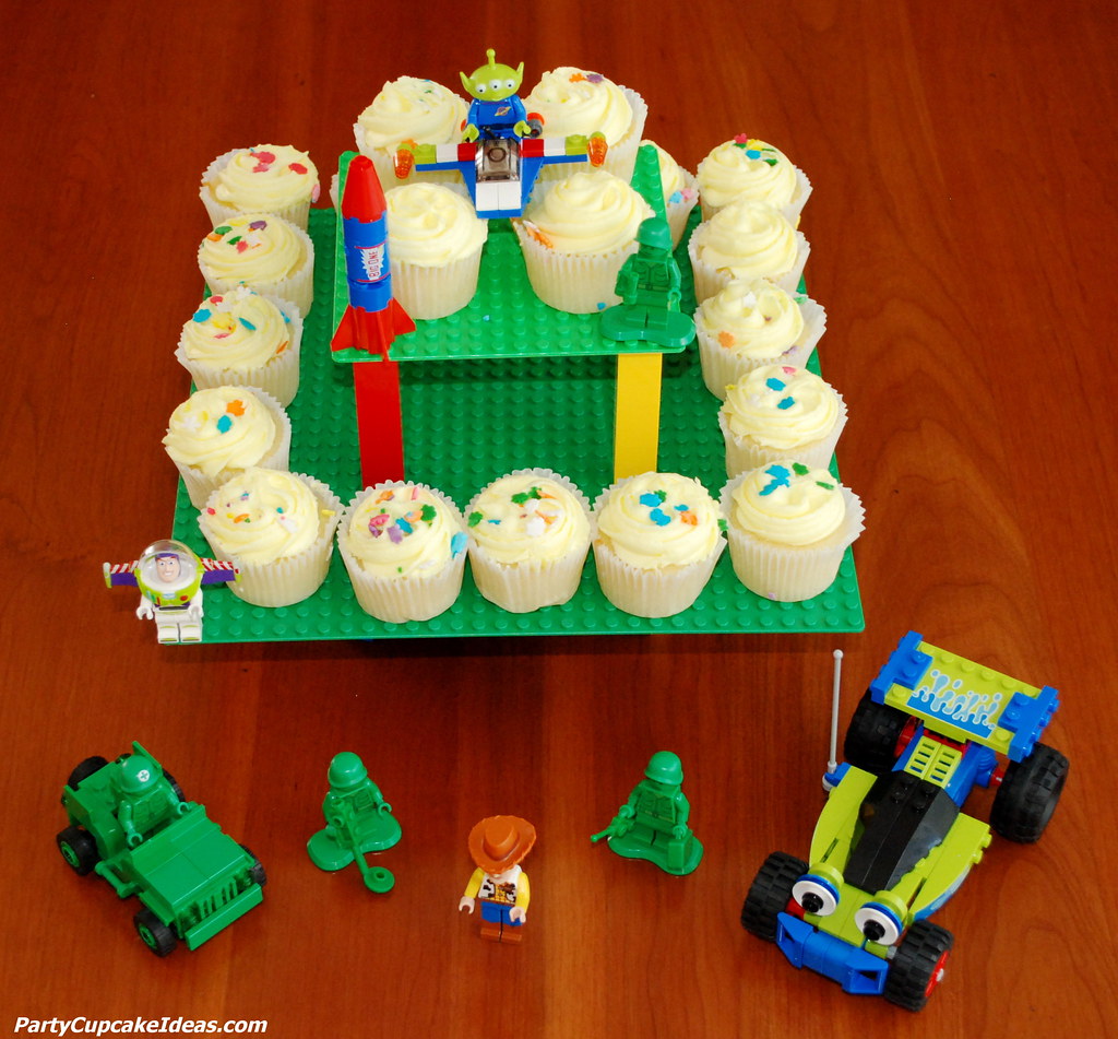 Toy Story and Lego Cupcake Stand I created this Lego Toy S… Flickr