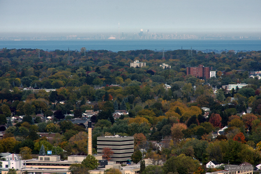 Toronto in the distance from Niagara Falls Axel Drainville Flickr