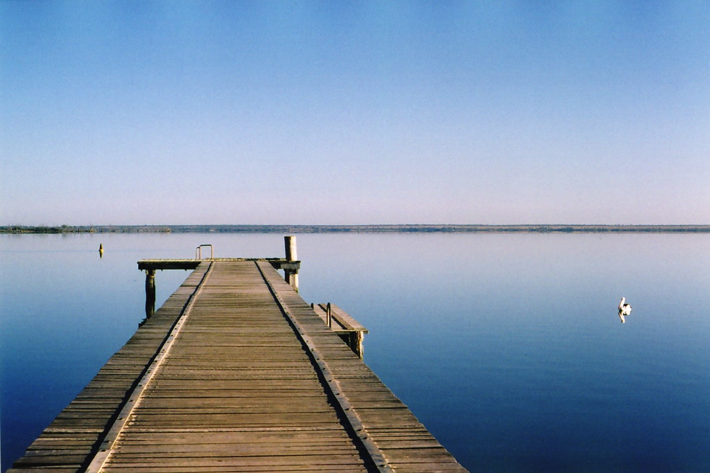 Lake Bonney Jetty Barmera, South Australia. From the archi… Flickr