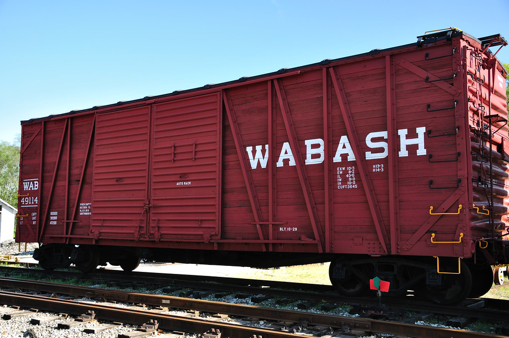 Wabash Box Car No. 49114 This wooden box car, owned by the… Flickr