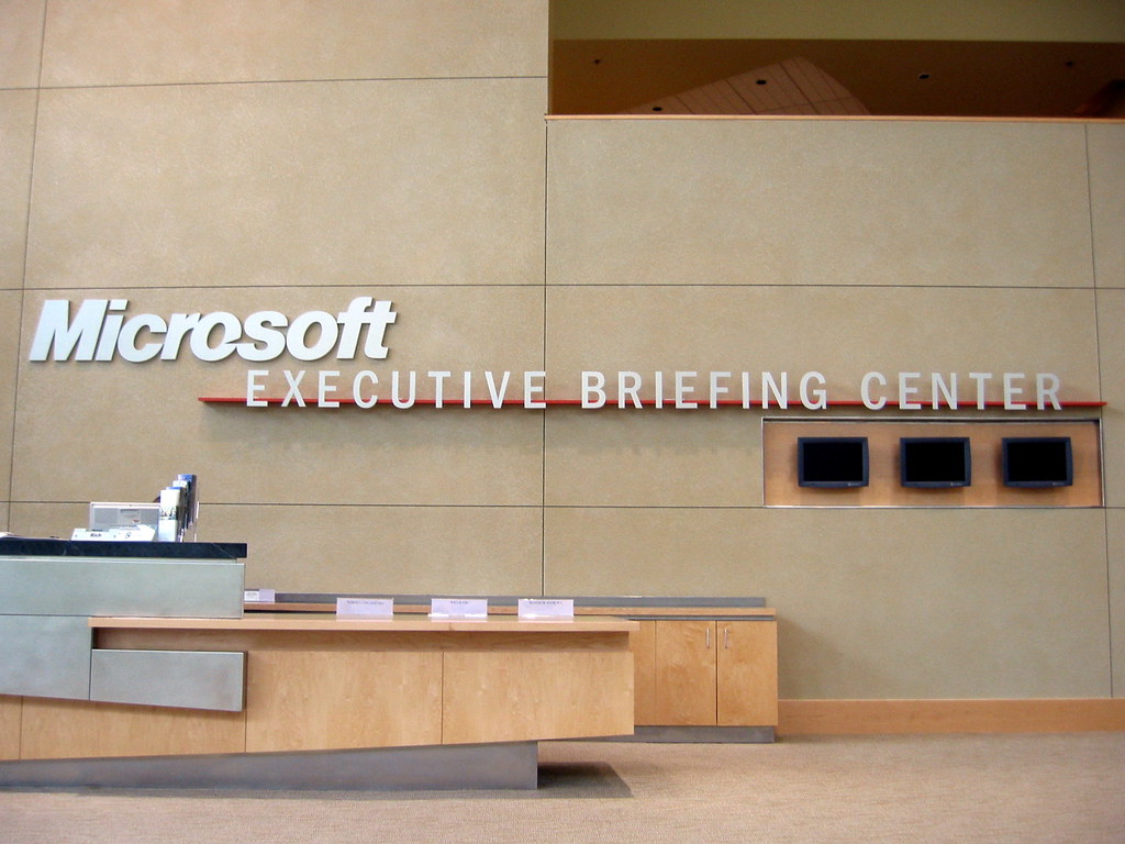 USA signs of the time Microsoft Executive Briefing Center,… Flickr