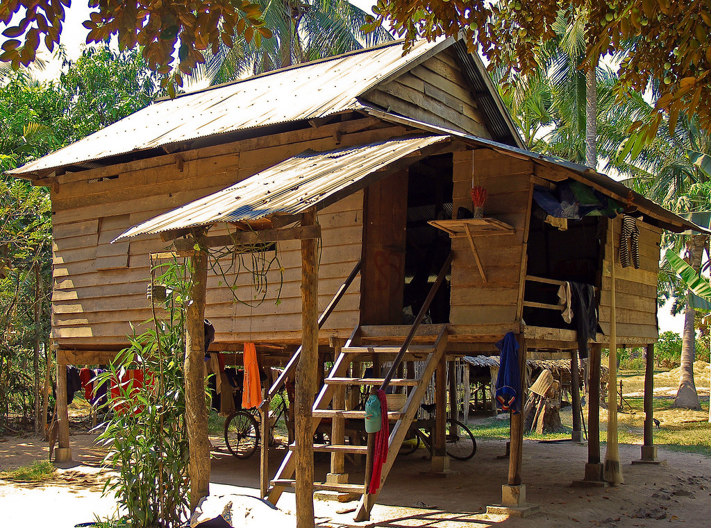 House in a Cambodian village This is a quite substantial h… Flickr