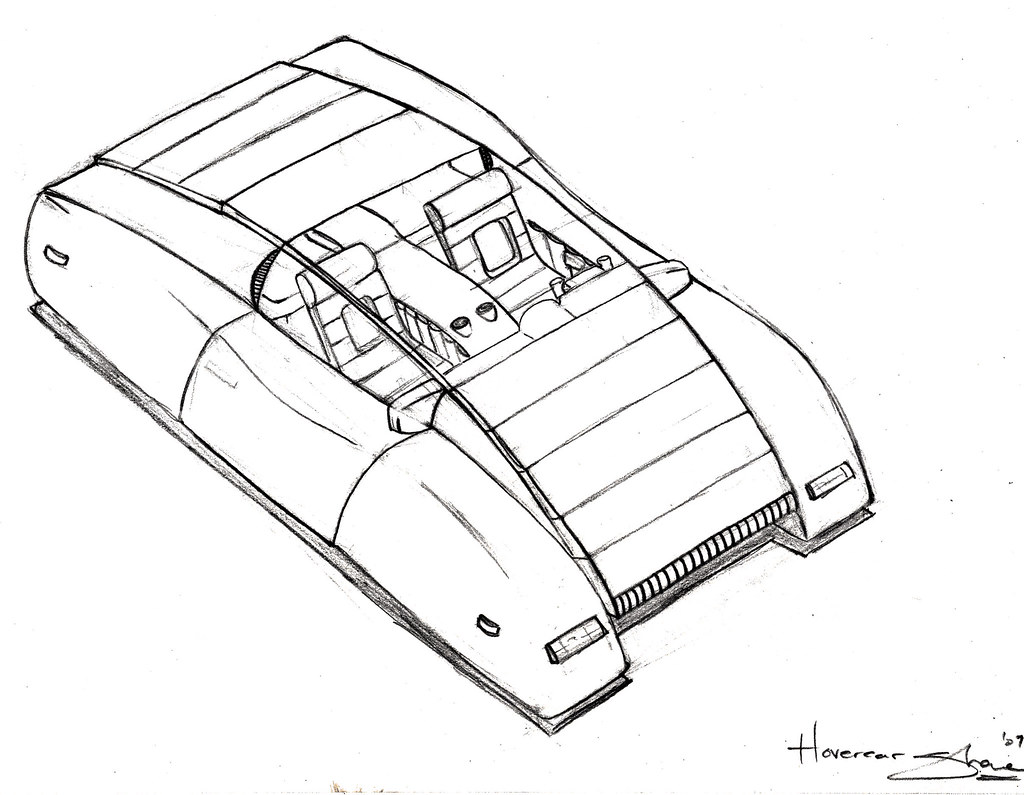 Hover car My first real attempt at drawing a vehicle. I we… Flickr