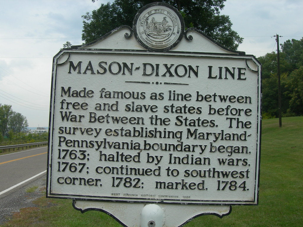 MasonDixon Line Historic Marker WV Hwy 2 at the WetzelMa… Flickr