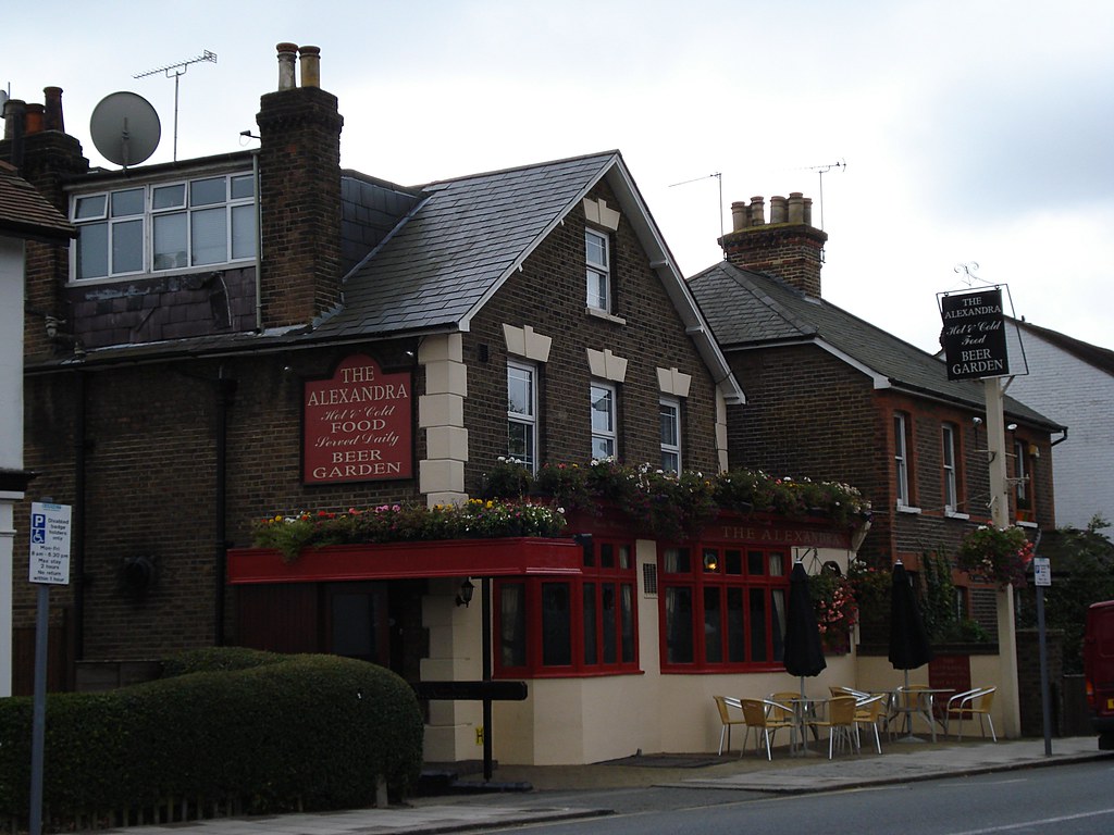 The Alexandra, Wood Street, Beer garden out the bac… Flickr