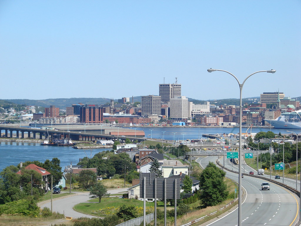 Uptown Saint John From Highway 1 A photograph of Uptown Sa… Flickr