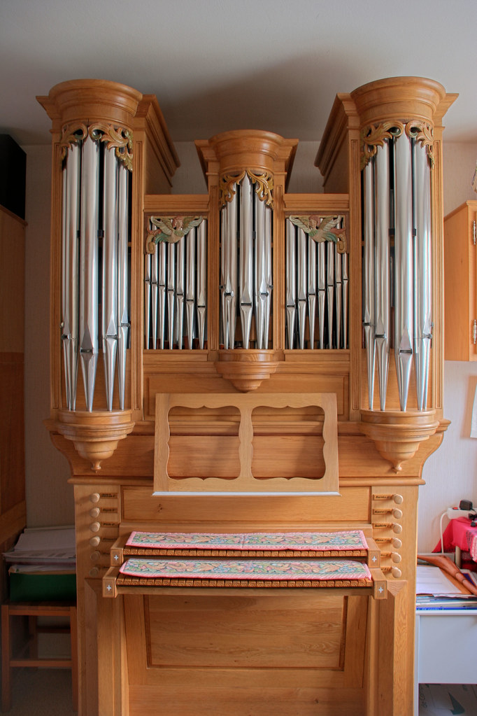 Pipe organ Private pipe organ, by Alfred Wild, organ build… Flickr