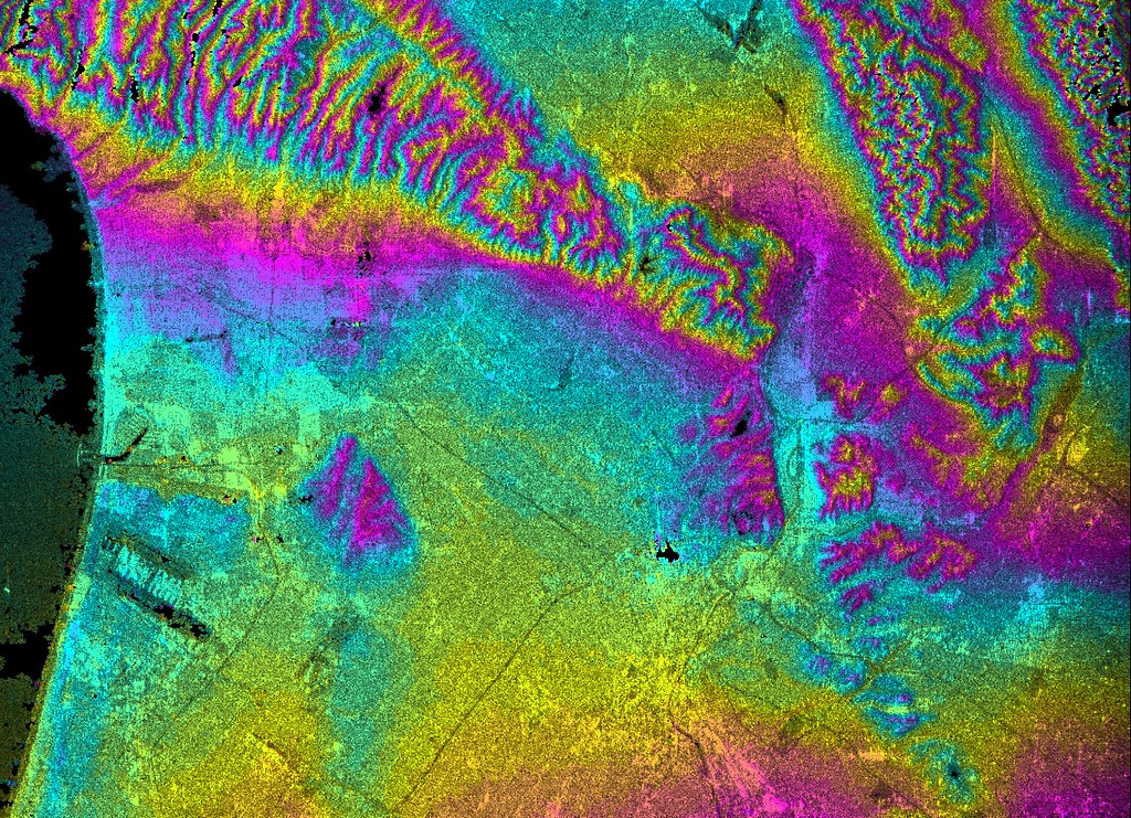 Los Angeles, California, Radar Image, (NASA, 02/17/00) Flickr