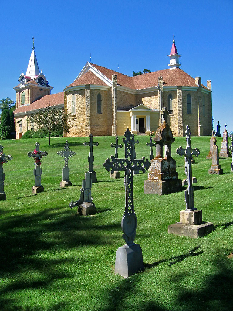 St. Wenceslaus Church from the cemetery, Spillville, Iowa Flickr