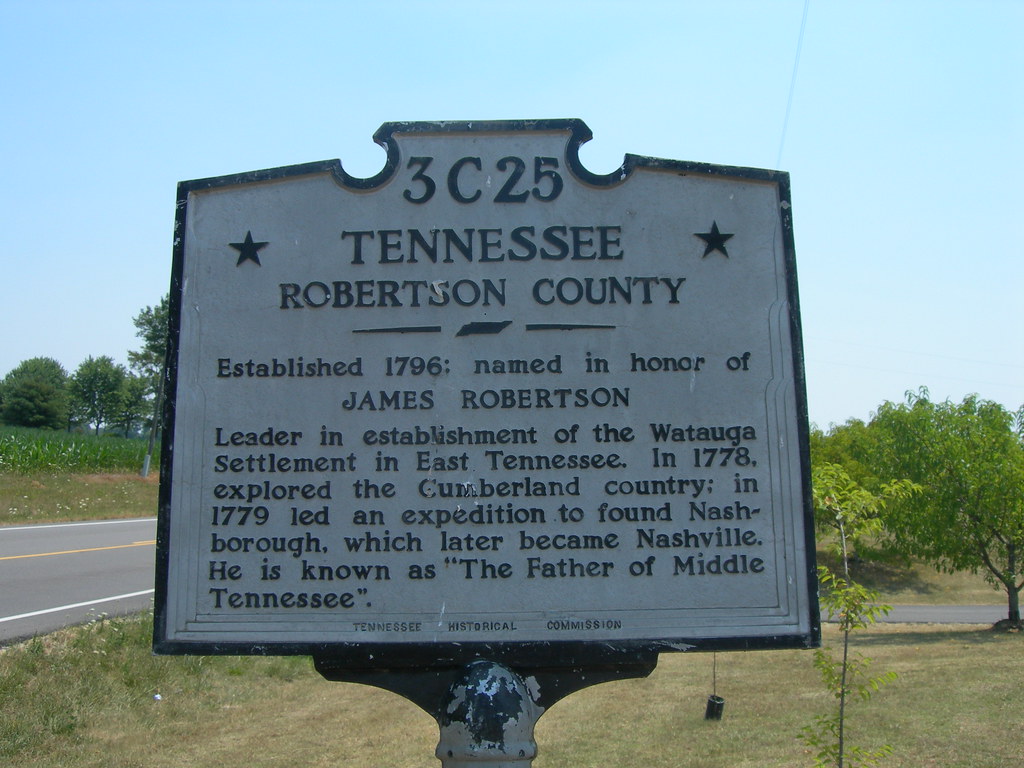 Robertson County Historic Marker Springfield, Tennessee Flickr