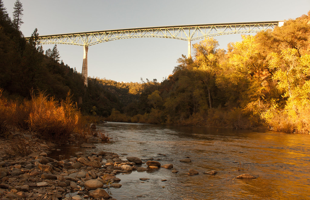 American River Canyon The Foresthill Bridge over the Ameri… Flickr