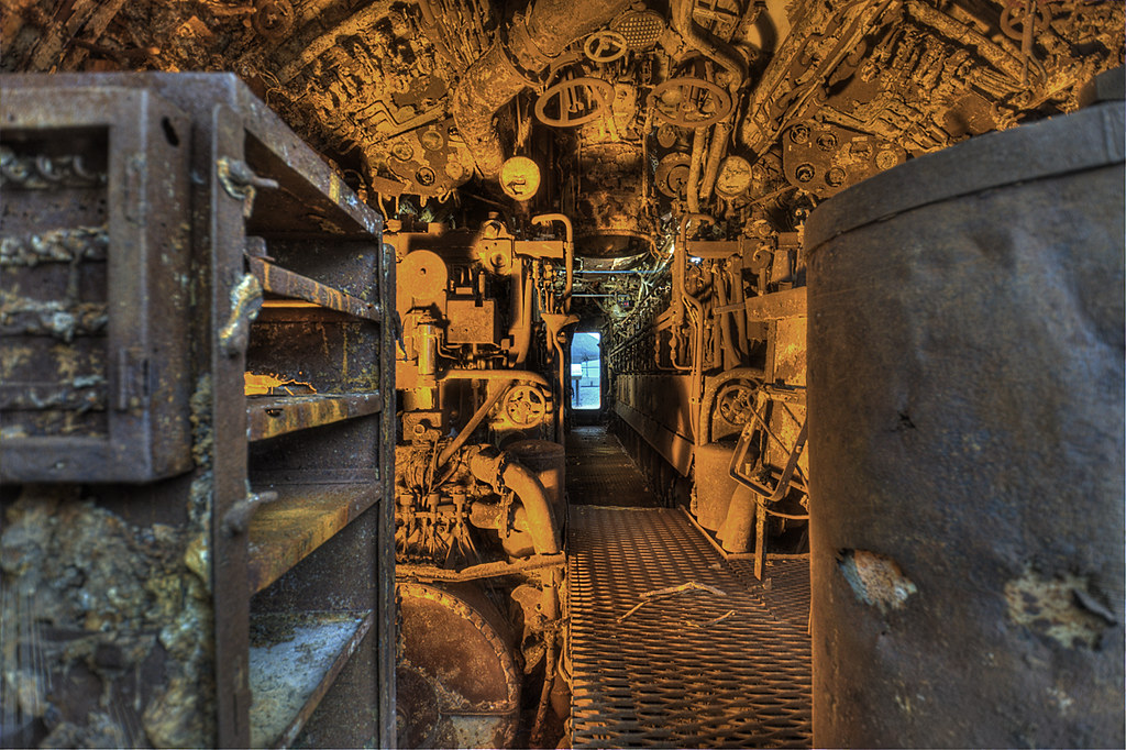 Internal shots of the salvaged Uboat U534 German submari… Flickr