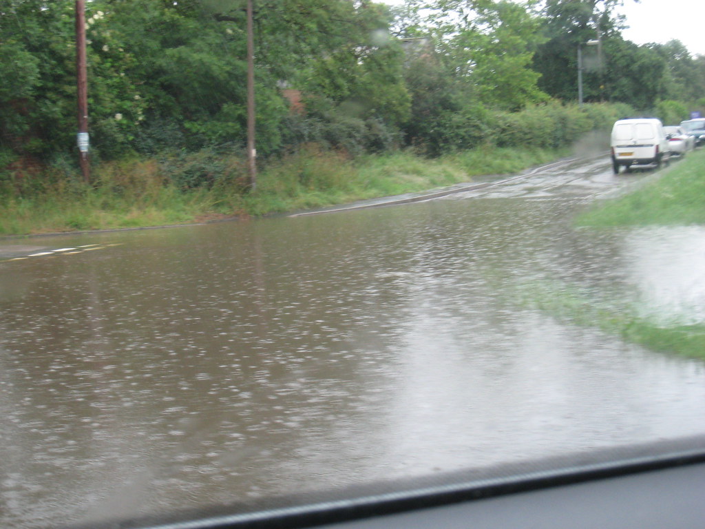 Middle Rasen Flood from Dad's Car Martin Smith Flickr
