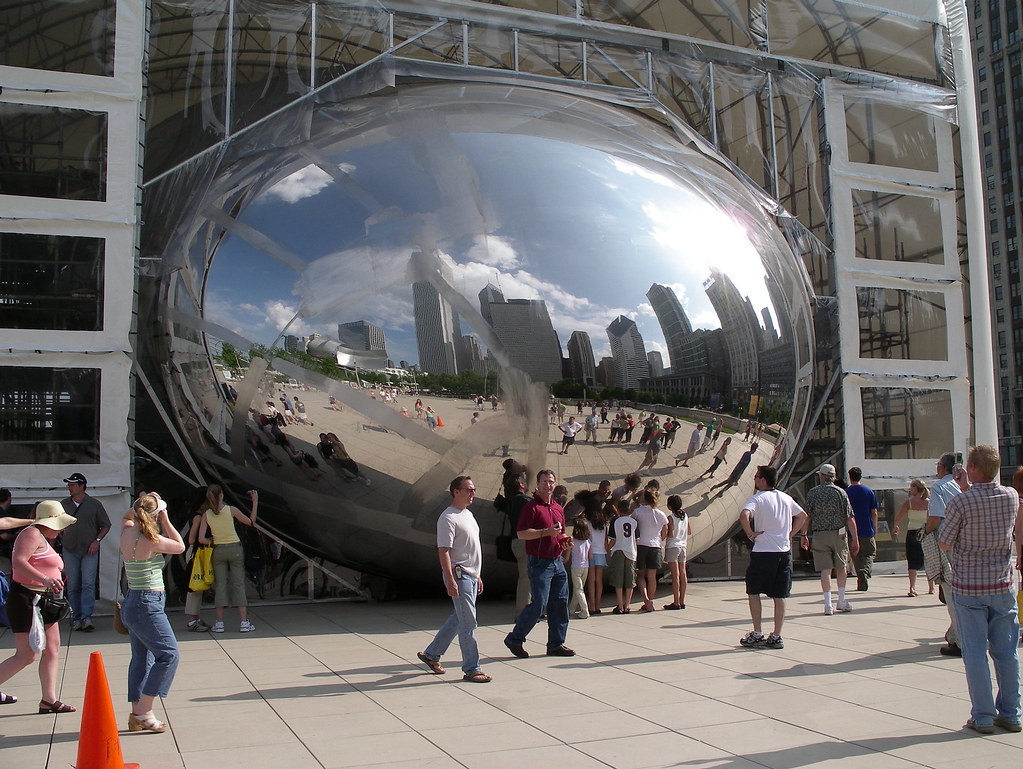 Metal Bean The unfinished, metal bean at Millennium Park i… Flickr