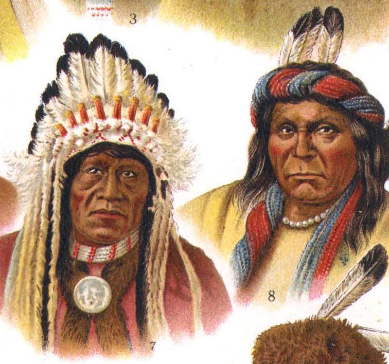 1907 Native People Of North America Antique Chromolithogra… Flickr