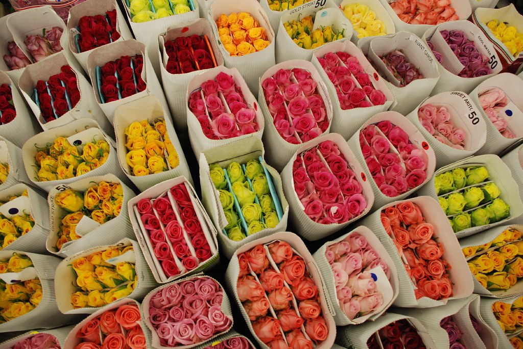 Flower World Map Flower Market In Los Angeles Downtown