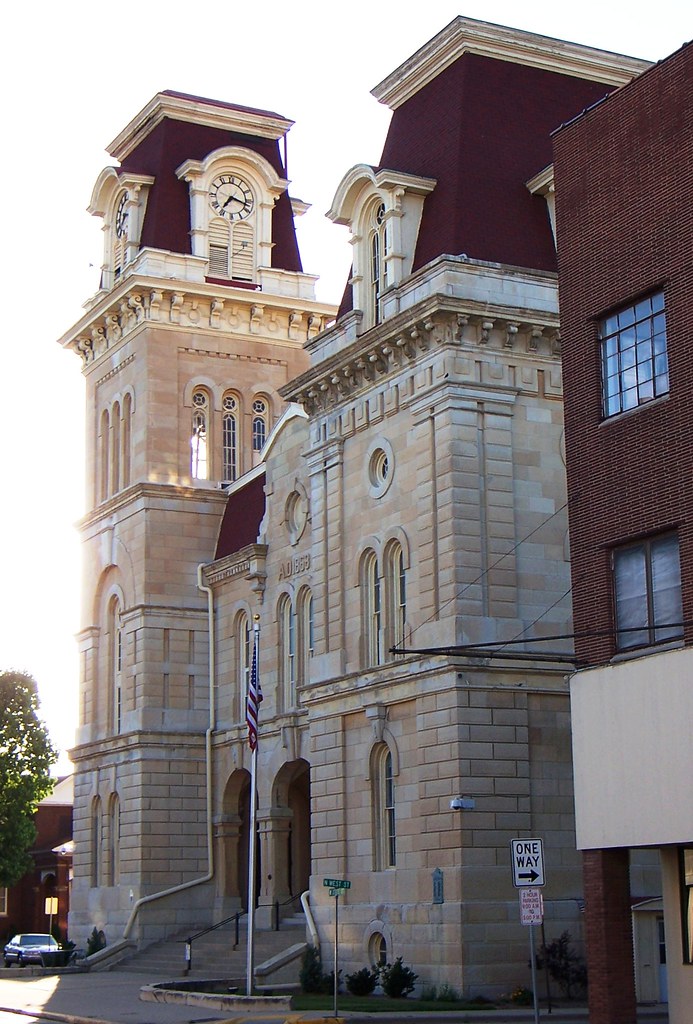 Jacksonville, IL County Courthouse oblique 1 Flickr