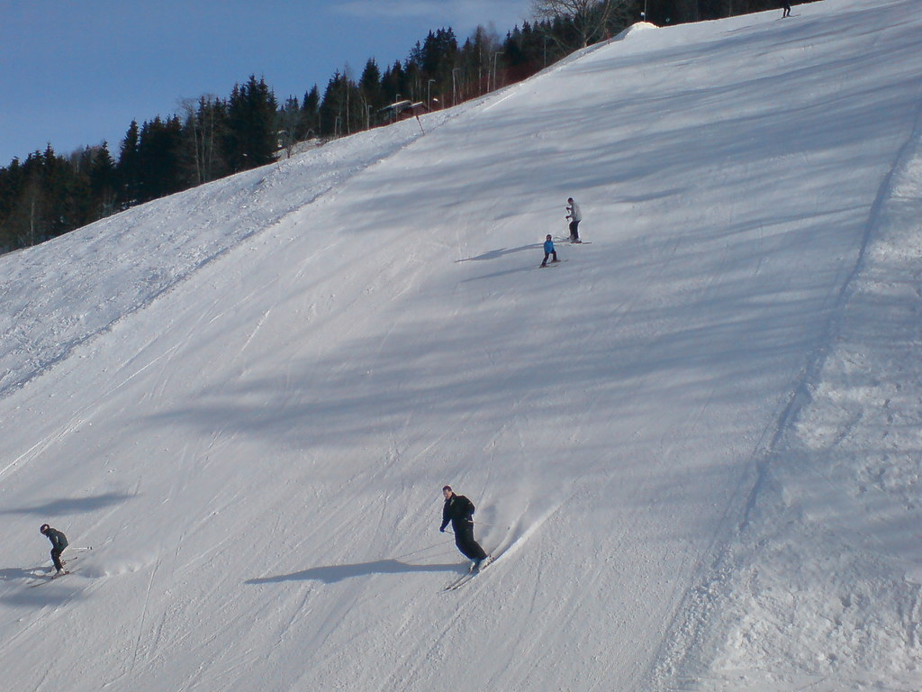 Steep ski slope in Hafjell This is one of the steeper slop… Flickr