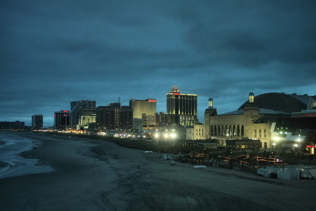 Atlantic City by night Atlantic City Skyline at night. Sho… Flickr