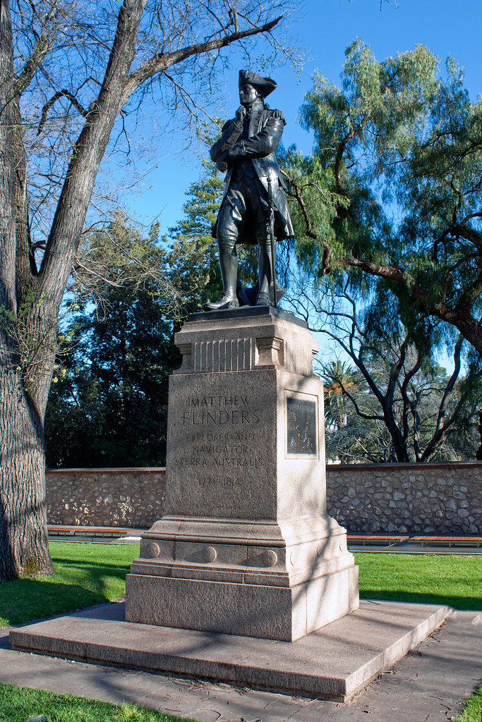 Matthew Flinders Statue, North Terrace, Adelaide, South Au… Flickr