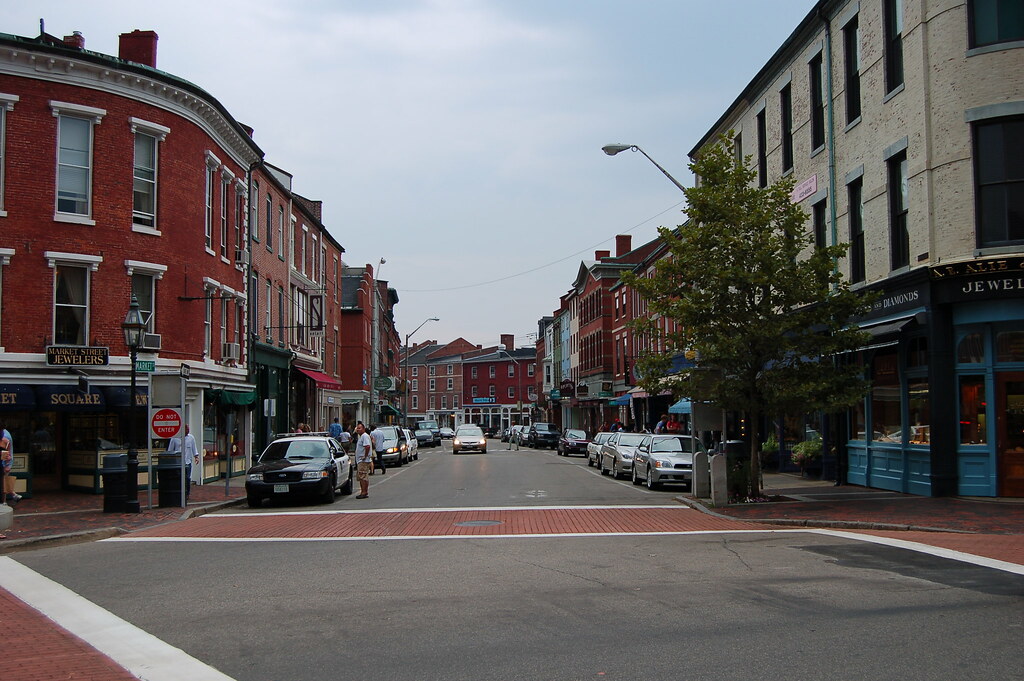 Downtown shops, Portsmouth, NH Squirrel Flight Flickr