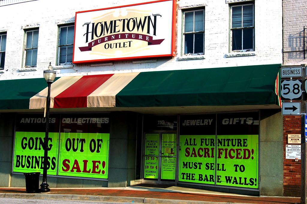 All Furniture Sacrificed! Hometown Furniture Outlet Going … Flickr