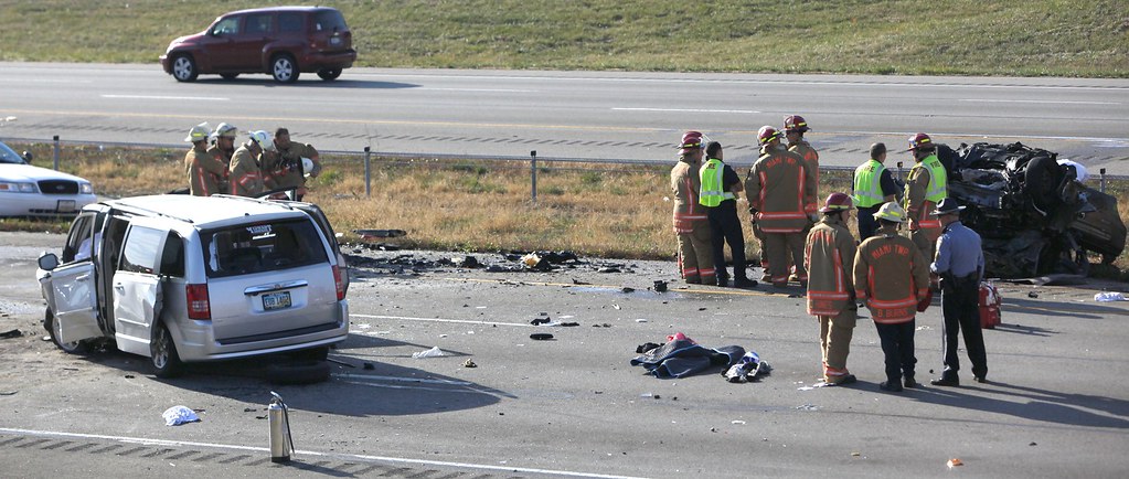 I275 crash Nov. 13 Miami Twp. fireman look over the scene… Flickr