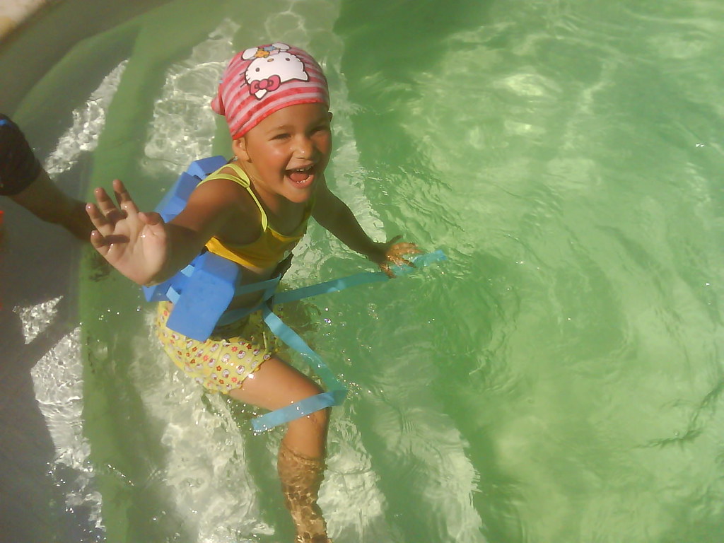 Swimming Anna in the swimming pool at camping il falcone i… Flickr