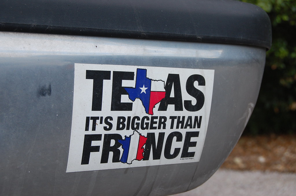 Texas It's Bigger Than France Delwin Steven Campbell Flickr