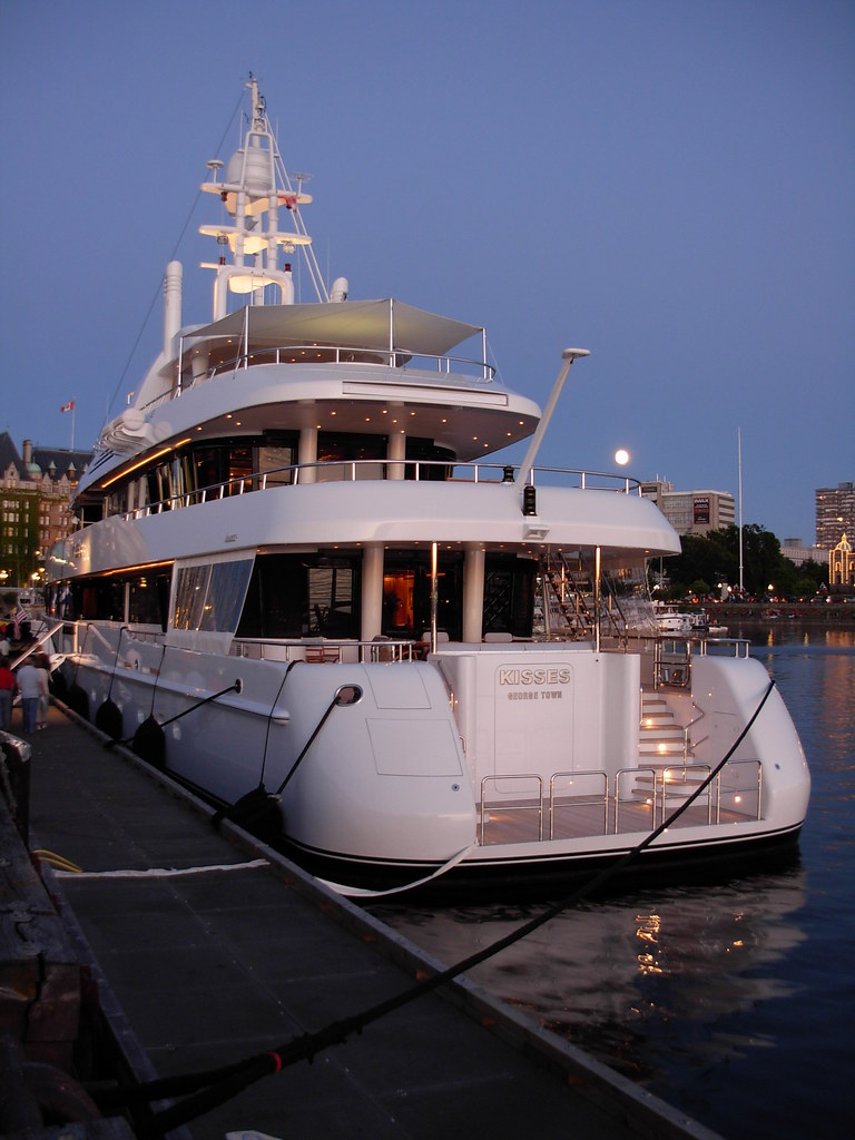 Yacht 'Kisses' tied up at Victoria, BC Kisses is a 175'0" … Flickr