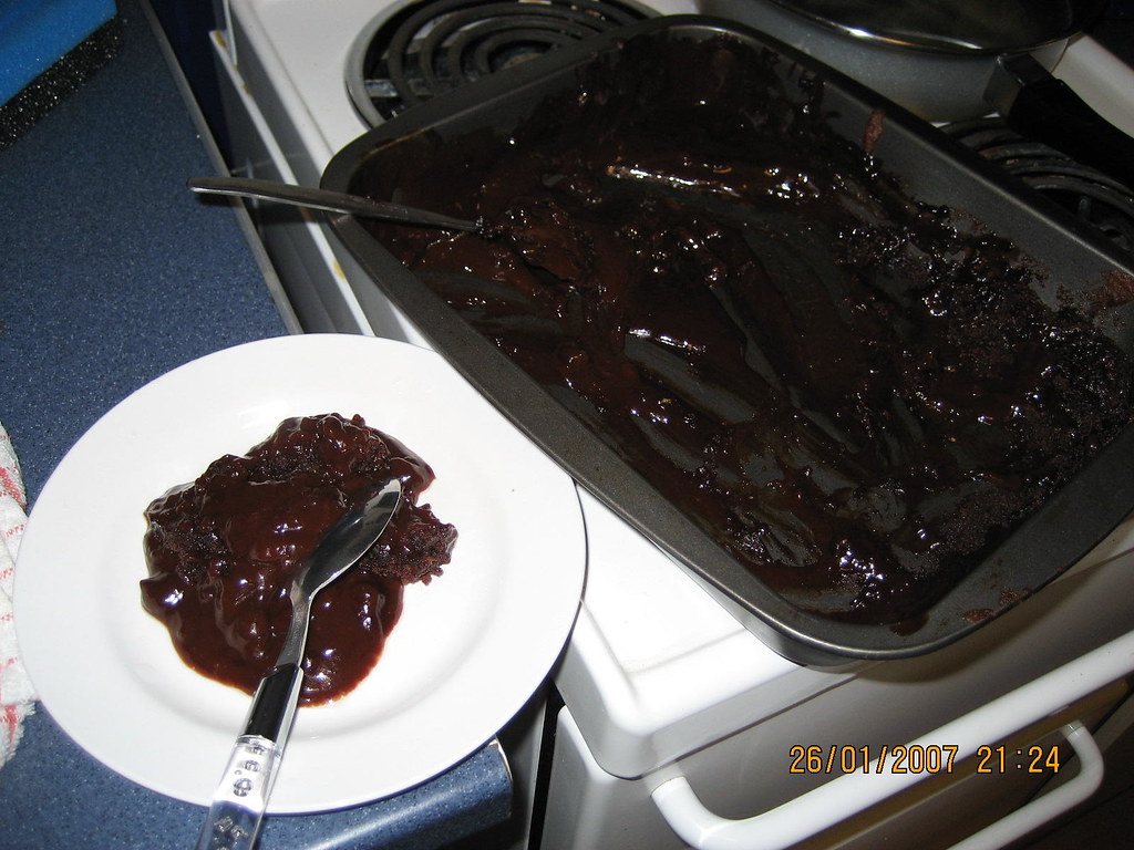 Runny Chocolate Cake catsunho Flickr
