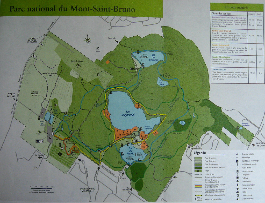 Carte de la montagne du MontSaintBruno Carte de la monta… Flickr