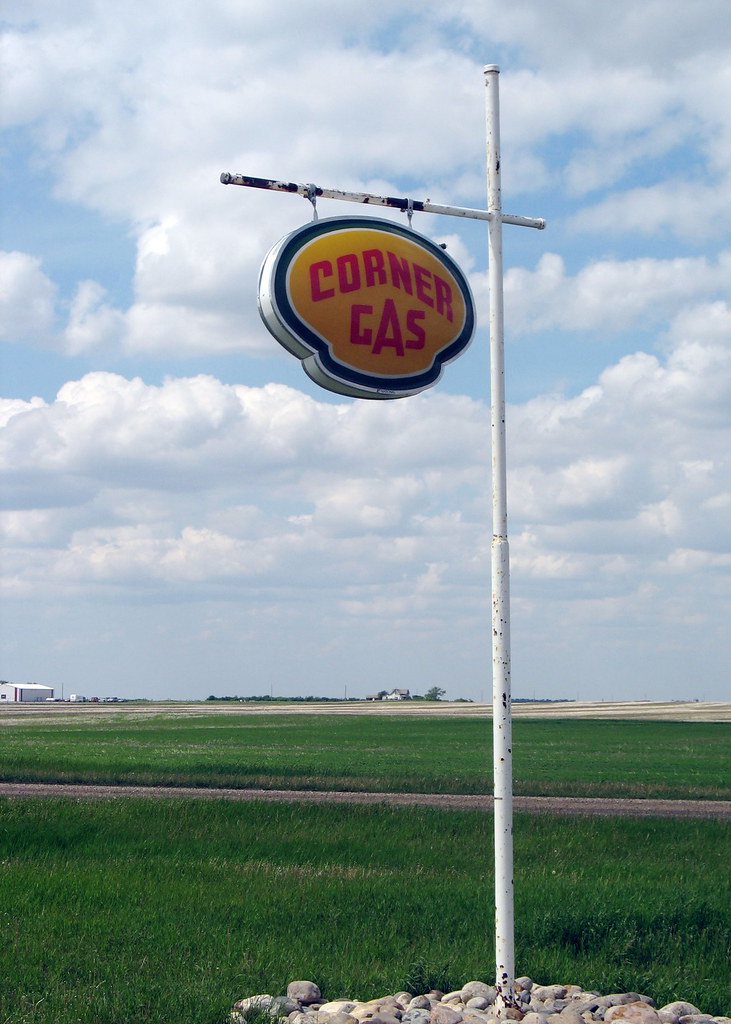 The Iconic Corner Gas sign We visited Rolleau, the town wh… Flickr