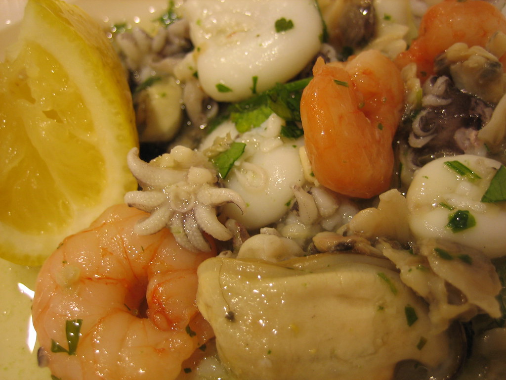 insalata frutta di mare it was like mixed seafood cevice. … Flickr
