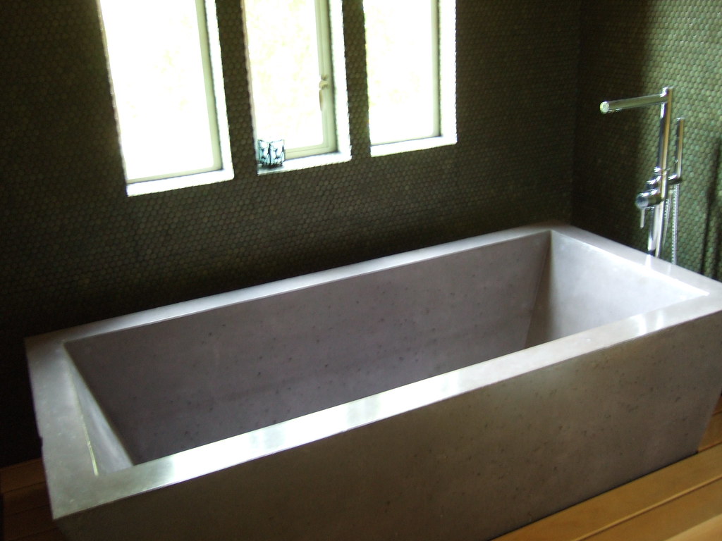 Concrete Bathtub This concrete bathtub at the home we stay… Flickr