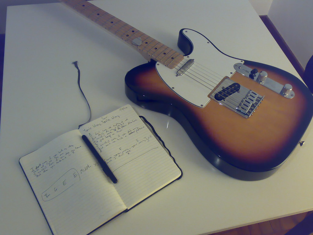 Songwriting time Been working on a few songs lately. Adrian F Flickr