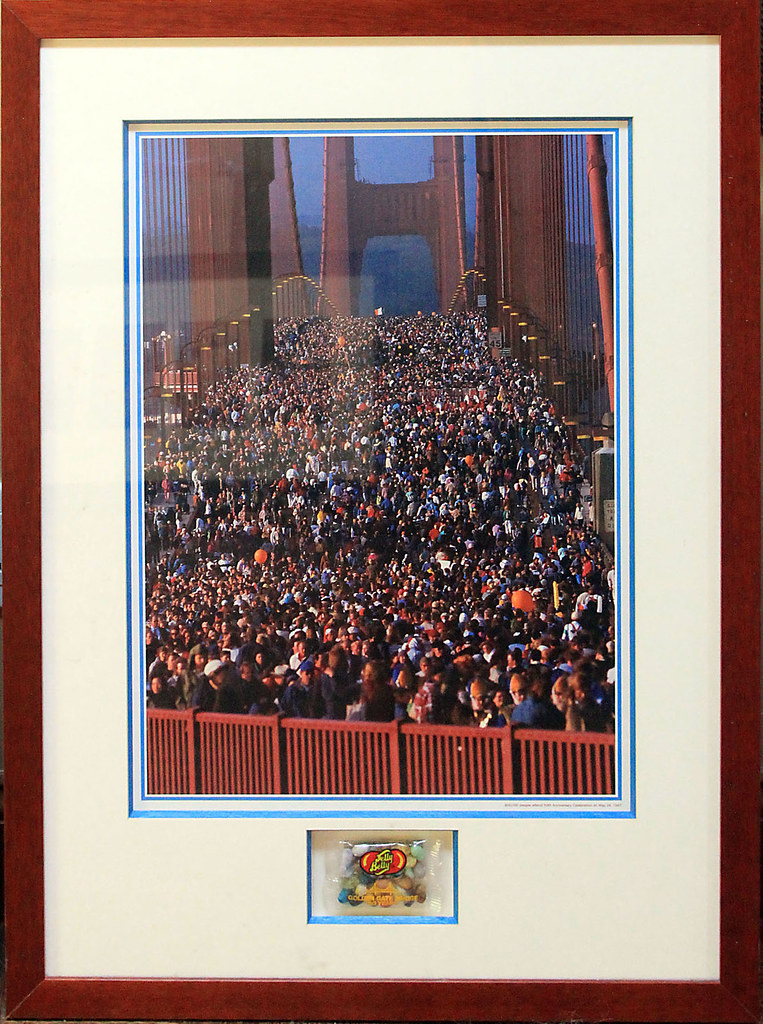 Golden Gate Bridge 50th anniversary poster with Jelly bell… Flickr